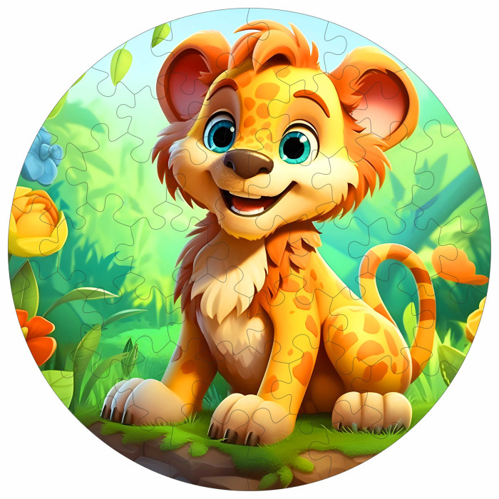 Kids Puzzle LION - Gift of Woods