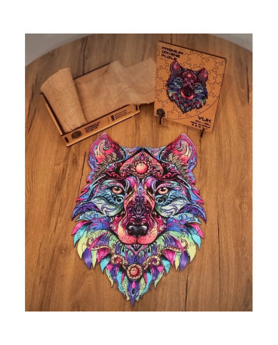 Wolf Wooden Puzzle – Premium Wooden Jigsaw | Gift of Woods