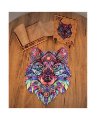 Wolf Wooden Puzzle – Premium Wooden Jigsaw | Gift of Woods
