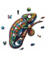 Drvena puzla Kameleon – Premium Drvena Slagalica | Gift of Woods
