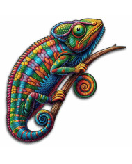 Chameleon Wooden Puzzle | Premium Artistic Wooden Puzzle