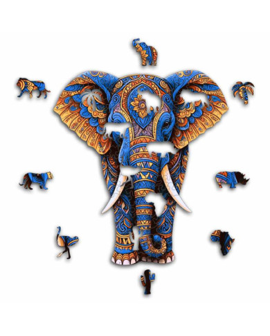 Elephant Wooden Puzzle | Premium Wooden Puzzle – Gift of Woods