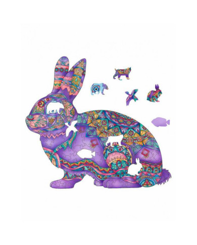 Rabbit Wooden Puzzle | Premium Wooden Puzzle – Gift of Woods