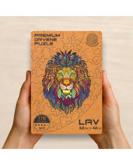 Drvena Puzla Lav – Premium Drvena Slagalica | Gift of Woods