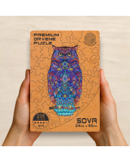 Drvena puzla Sova | Premium drvena slagalica – Gift of Woods