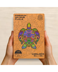 Drvena puzla Kornjača | Premium drvena slagalica – Gift of Woods