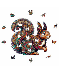 Wooden Puzzle Squirrel | Premium Wooden Jigsaw | Gift of Woods