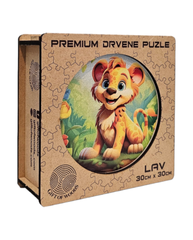 Kids Wooden Puzzle Lion Cub | Gift of Woods