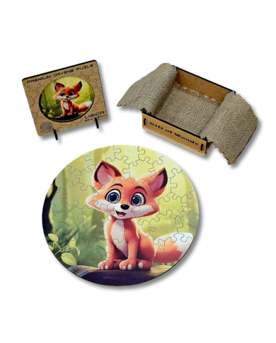 Kids Wooden Puzzle Fox | Gift of Woods