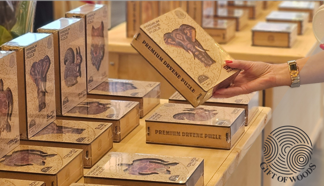 Gift of WOODS premium drvene puzle - detalji izrade